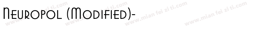 Neuropol (Modified)字体转换